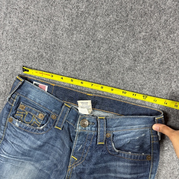 Vintage True Religion Brianna Jeans Straight Dark Wash USA Made Size 24 READ** - Picture 6 of 11